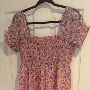 Buddy Love Pink and Purple Floral Maxi Dress . NWOT